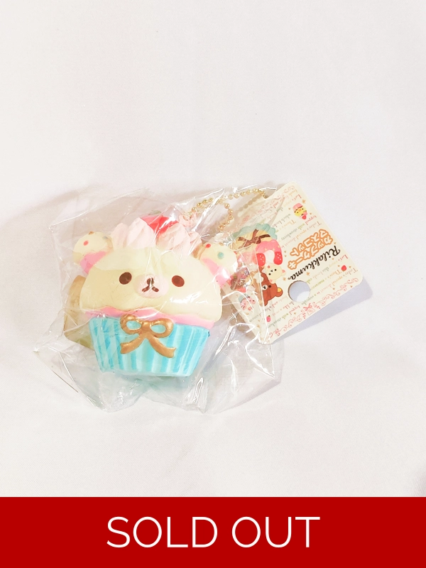 San-x Rilakkuma Sweets Squishy Cupcake Ball Chain